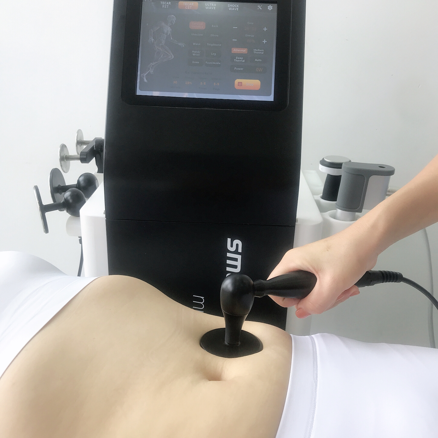 Shockwave Tecar Microwave Diathermy Machine Unit 3 In 1 shockwave treatment for plantar fasciitisshockwave machine