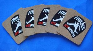 Wholesale Nature Cork Coaster with silkscreen logo, good for heat insulation from china suppliers