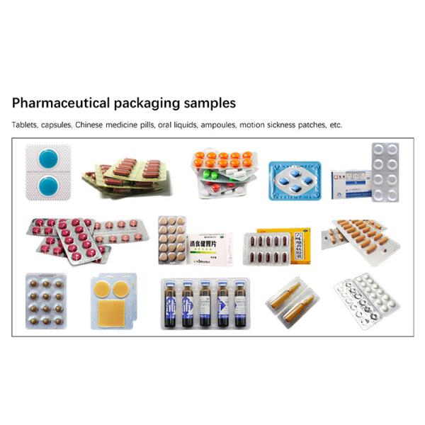 Alu PVC Bqs Blister Packing Machine 12mm Circular Capsule Packaging
