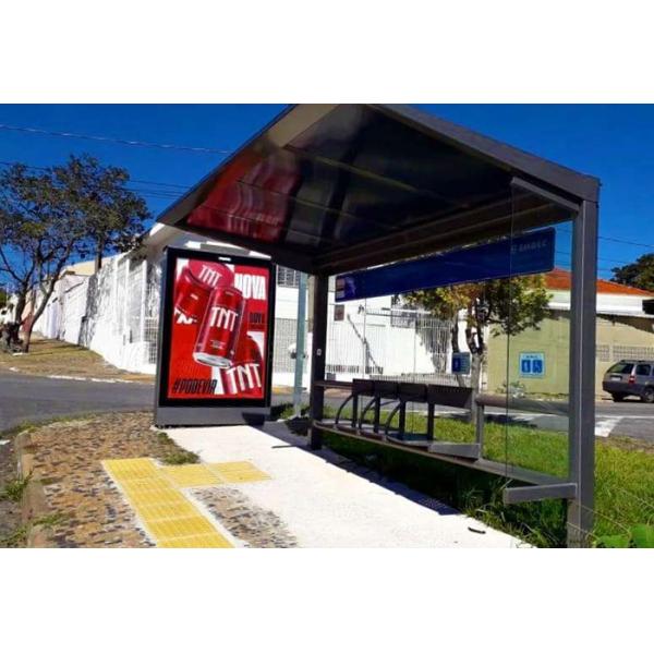 2500 Nits 65inch Outdoor Digital Signage With Fans Cooling System For Bus Station