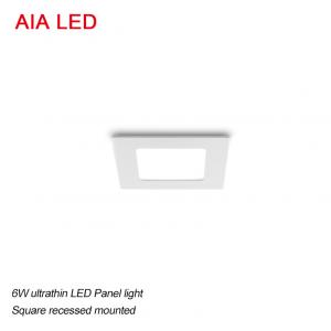 Recessed mounted interior square IP40 6W Ultrathin LED Panel light for living room decoration