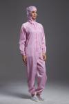 Food Processing Garment Resuable yellow hooded coverall pink durable in food