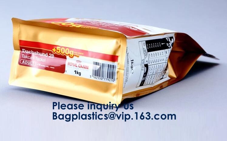 Flat Bottom Pouch / Box Pouch For Food,Side Gusset Bag Flat Bottom Square Bottom Side Gusset Bag With Zipper
