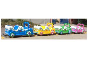 Wholesale 16 People Kiddie Train Rides 40 M Steel Railway Track 4 Carriages from china suppliers
