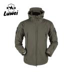 Custom Logo Winter Hooded Zip Up Male Poly Warm Utility Chaqueta Giacca a Vento