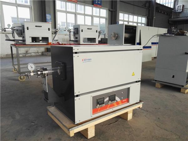 1300℃ High Temperature Furnace , Lab Tube Furnace Adjustable Flange Support