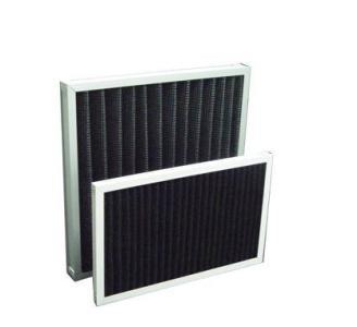 99% 0.3um Activated Carbon Panel Filter GI Frame 20×20×2 Inch