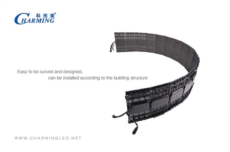 30x90CM IP65 2K HD LED Flexible Display Pixel Pith P9MM For Outdoor Stage
