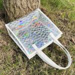 Tote Bag Transparent Pvc Colorful Laser Magic Color Anti-Fruit Jelly Bag