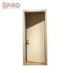 Black Color Powder Coated Aluminium Glass Hinged Door For Housing Project Door
