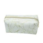 Waterproof 3 Pack Marble PU Cosmetic Makeup Bag For Girl