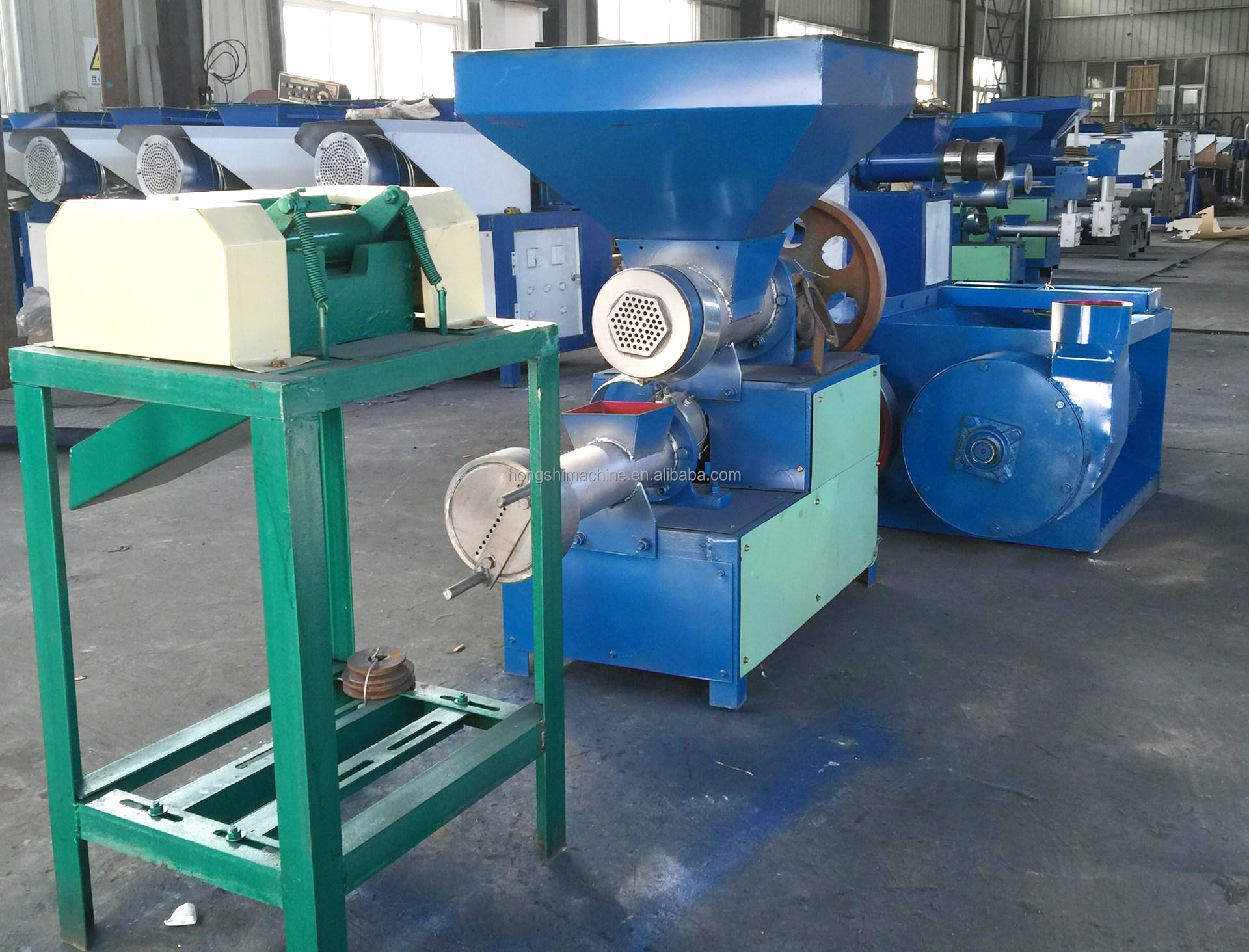 Epe Waste Plastic Foam Granulator Machine , Eps Styrofoam Pelleting Thermoforming Machine