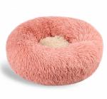 Donut Anti Anxiety Round Fluffy Dog Bed With Anti Slip Waterproof Bottom