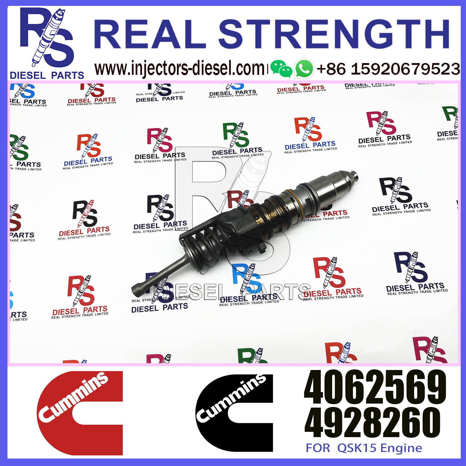 Mining Machinery Engines QSX15 ISX15 X15 Diesel Common Rail Fuel Injector 4010346 4062569