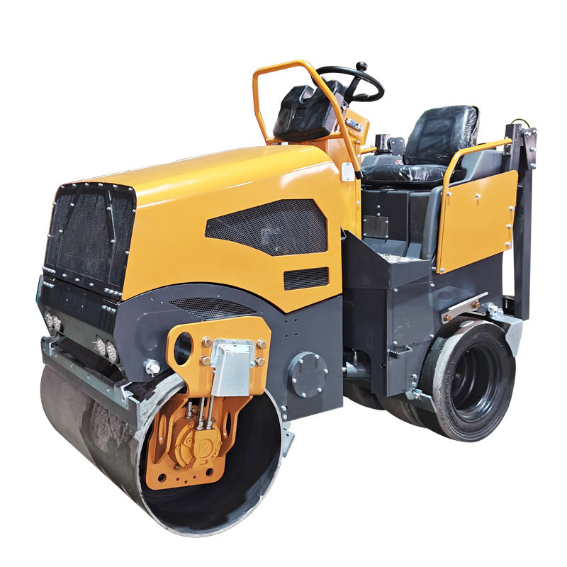 BM2500 Articulated Double Drum Vibratory Roller with Yellow/Green Design