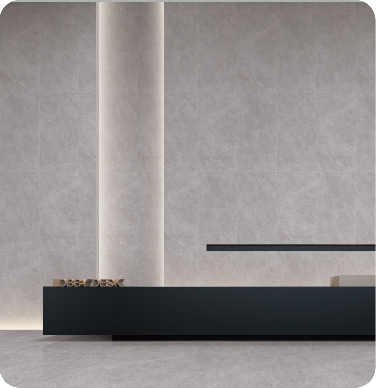 Antibacterial Indoor floor W.A 0.5% Grey Soft Glazed Porcelain Tile 750x1500mm Grade AAA For Kitchen