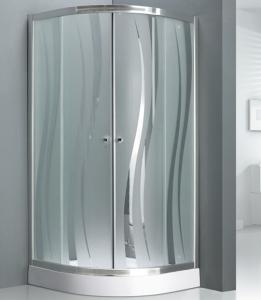 Wholesale 5mm 31''X31''X77'' Corner Shower Enclosure Chrome Aluminum from china suppliers