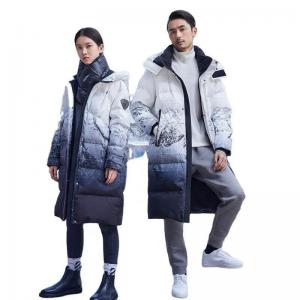 Wholesale                  Custom Print Men&prime;s Down Jacket Goose for Mens 2023 Winter Puffer Jacket Long Down Coats Hooded Clothes              from china suppliers