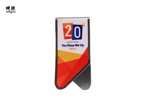 Wholesale Brush Plating Western Aluminum Money Clip , Monogrammed Money Clip For Promotion from china suppliers