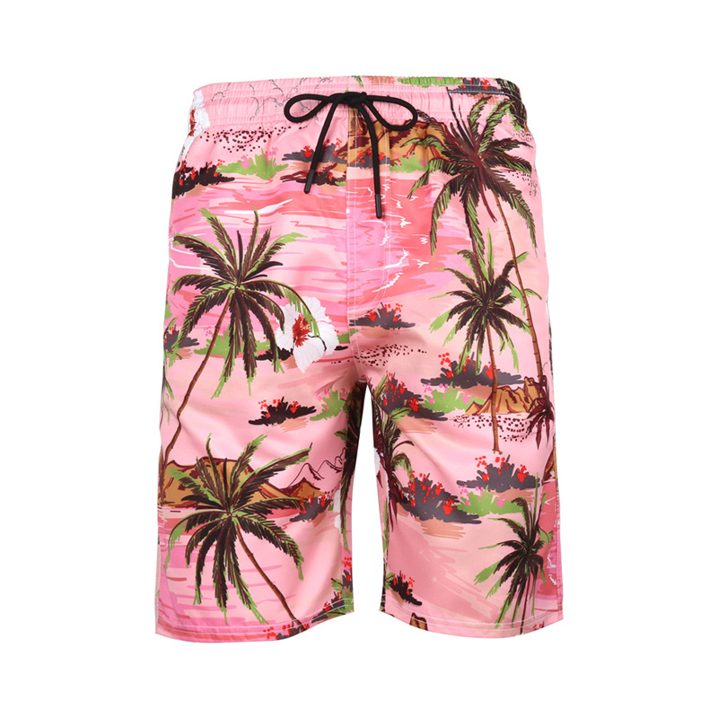 OEM Mens Swim Trunks 4 Way Stretch Beach Surfing Shorts Without Mesh Lining