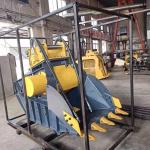 Heavy Duty Construction Machine Attachment Excavator Crusher Jaw Crushing Bucket