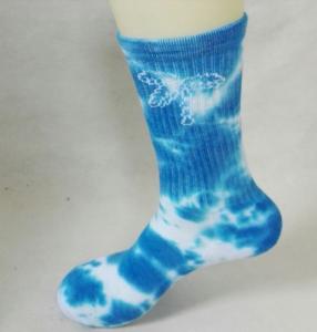 Wholesale Custom crew sport dye adlut spandex/cotton socks from china suppliers