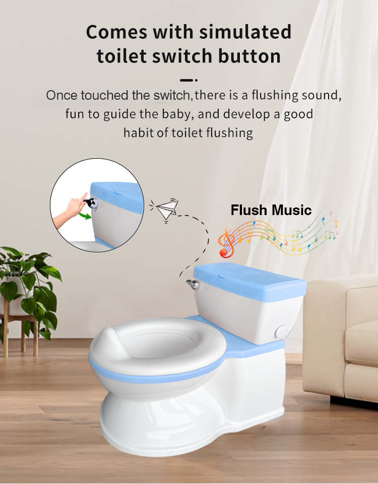 Eco-Friendly Plastic Baby Potty Toilet With Cute Cartoon Design OEM/ODM Potty Training Toilet