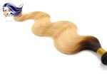 Brown Ombre Color Hair Extensions , Human Ombre Colored Hair