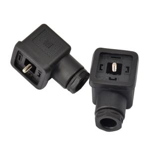 Wholesale PVC TPU DIN43650 2P Solenoid Valve Coil Connector AC DC 18mm M3x28 IP65 from china suppliers
