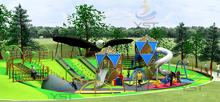 Park Custom Made Playground Slides , Outdoor Stainless Steel Slide