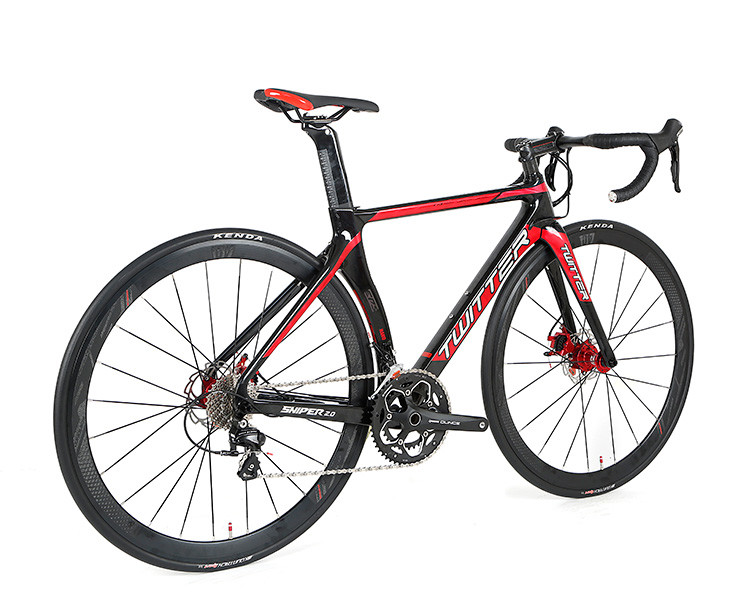 Thru Axle Disc Brake Frame Carbon Fiber Road Bike TIAGRA 20 Speed