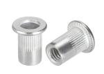 M5 M6 M8 Knurled Flat Head Blind Rivet Nut Stainless Steel Plain SS304 SS316