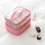 Large Capacity Portable Waterproof PVC Cosmetic Case