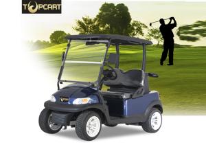 Wholesale Dark Blue 48V 2 Person Golf Cart , Motorised Golf Carts Aluminum Chassis from china suppliers