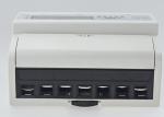 20 / 100A Electric Three Phase Din Rail KWH Meter , 7P Watt Hour Meter