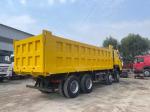 420hp Used Sinotruk Dump Truck Red Color Manual Transmission construction
