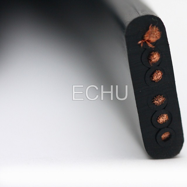 Echu cable factory, Flat Traveling Cable for Lifter, Flat Crane Cables
