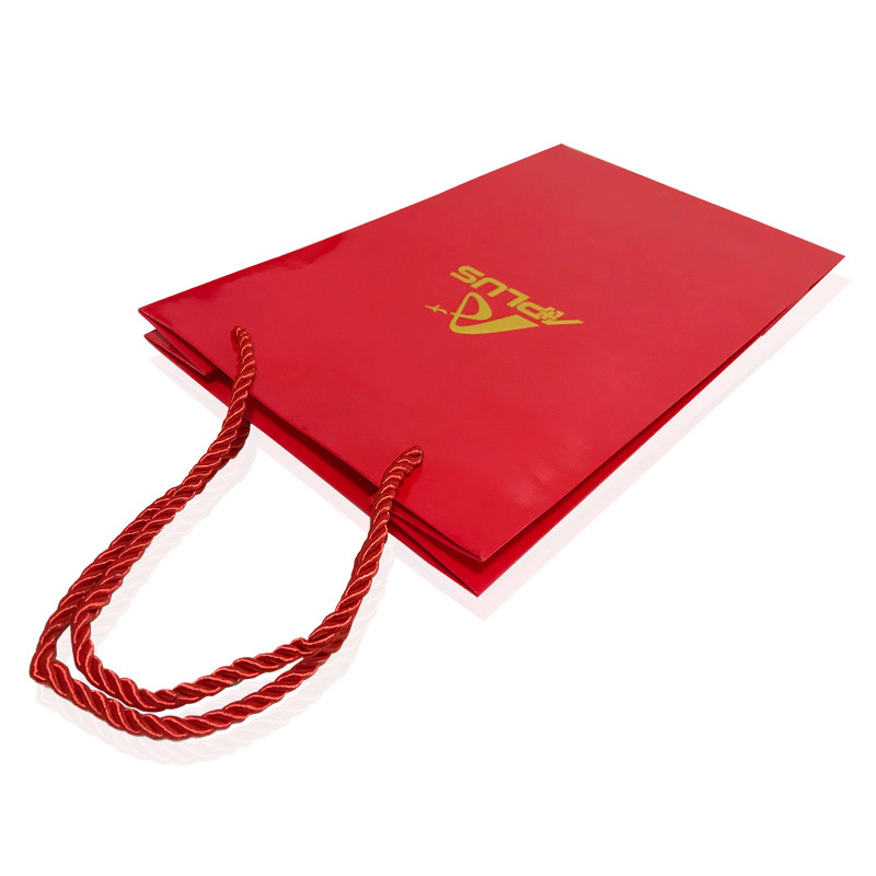 OEM Logo Kraft Paper Shopping Bags With Handles Bulk Matt Varnish
