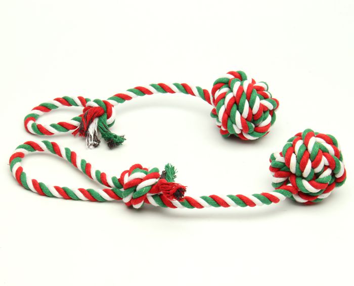 32cm Cotton Durable Rope Dog Toys Pull Catching Eco Friendly Pet Toys
