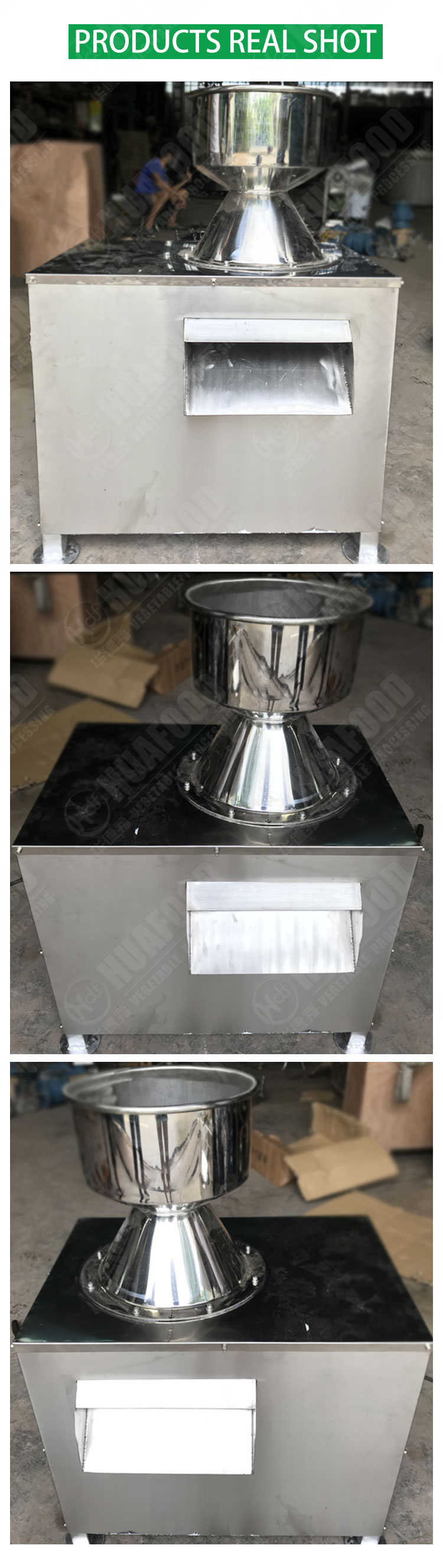 Stainless Steel Assava Flour Making Machine Multifunction 3800 R/Min