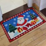 Happy Christmas Anti Slip Bath Floor Mat In Nylon Material, Best Gift For Kids