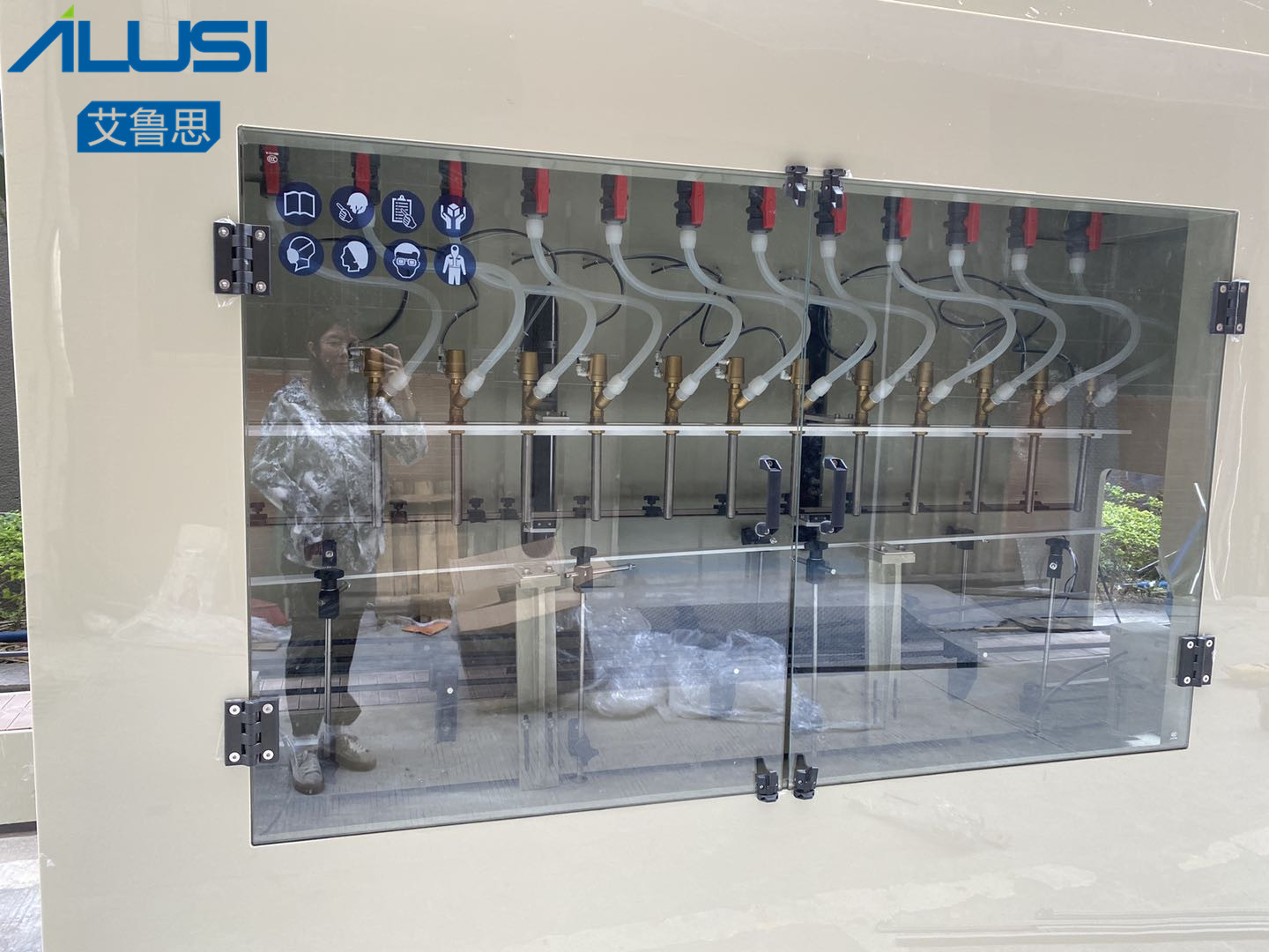Automatic anti corrosion stain remover filling machine strong Acid Liquid Bleach Bottle Filling machine