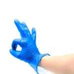 Disposable Vinyl Glovees Hand Blue Food Service PVC Glovees Powder Free Cleaning