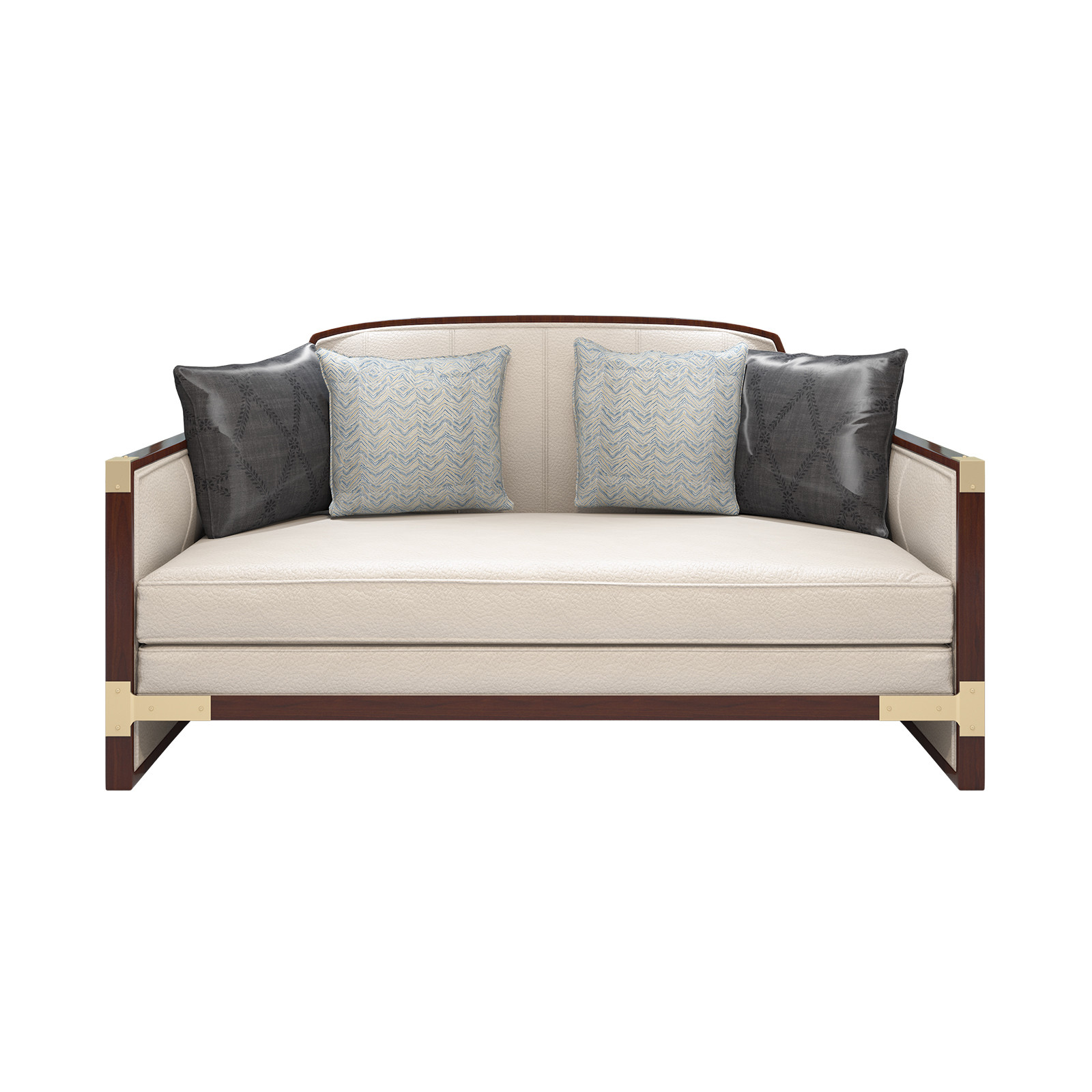 New Chinese style of Sofa chairs used Golden Stainless steel legs and High density sponge upholstered furniture