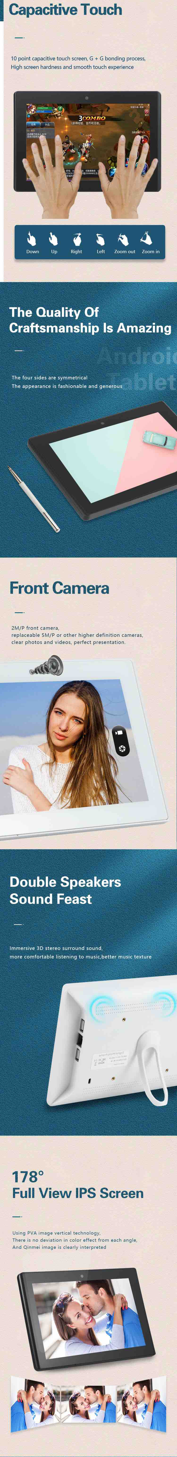 8 Inch Advertising Display 1280x800 IPS Touch Screen Android Monitor All In One PC