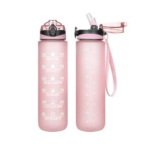 Wholesale Leakproof bpa free sports 32oz plastic portable tritan water bottle with time marker from china suppliers