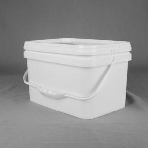 Wholesale ISO9001 10L Square Plastic Bucket Square Plastic Pails For Wedding Cakes from china suppliers