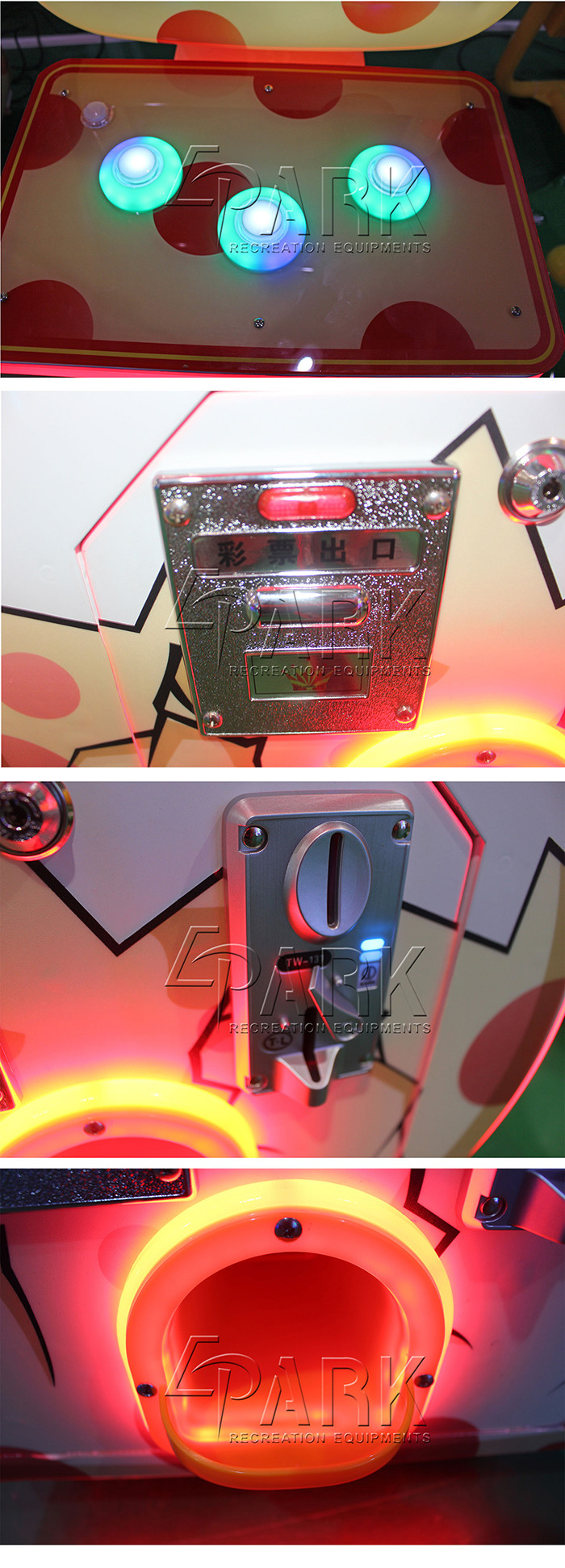 Children Ticket Redemption Gaming Machine Small Dinosaur Series For Amusement Park