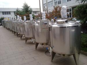 Wholesale 1000L Round SUS 304 Stainless Steel Tank For Cooling Storage Fresh Milk from china suppliers