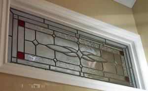 Wholesale 815X250 MM Door Glass Frames For Villa Decoration Door With Black Frame from china suppliers